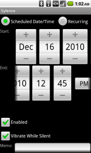 sylence_screenshot2 Sylence scheduled alarm editor